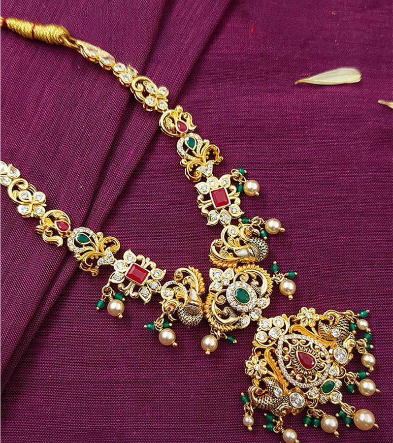 Statement-Making Peacock Necklace