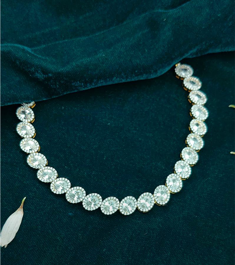 Beautiful & Fancy Necklace with Diamonds