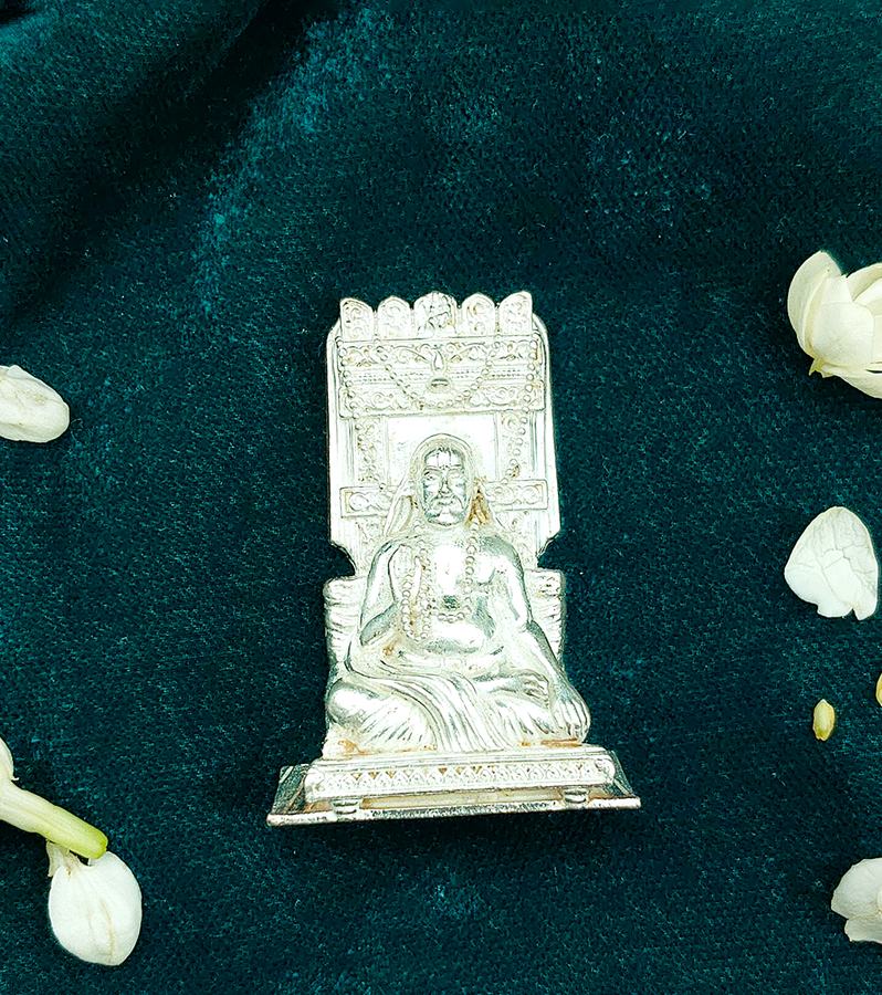 Divine Silver Raghavendra Swamy Idol