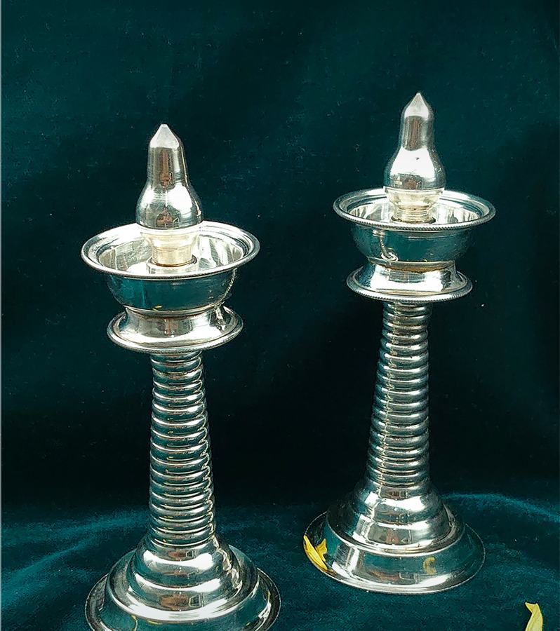 Handcrafted Silver Deepams