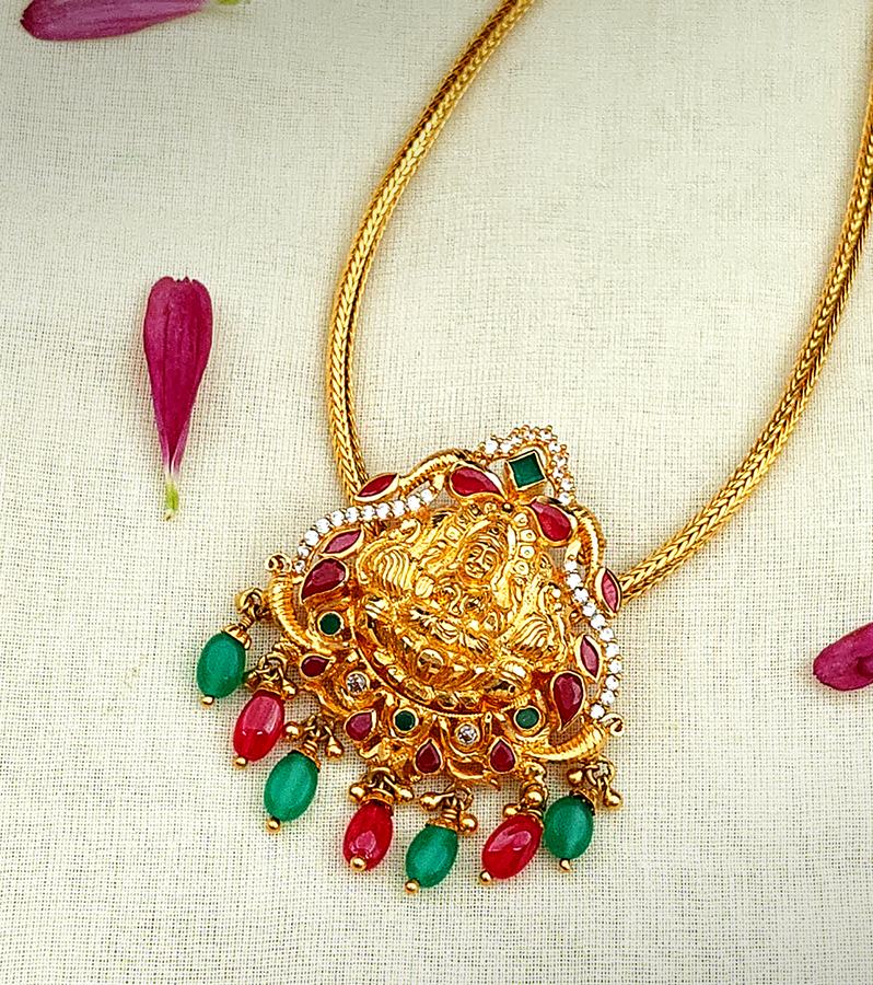 Exquisite Antique Lakshmi Temple Pendant