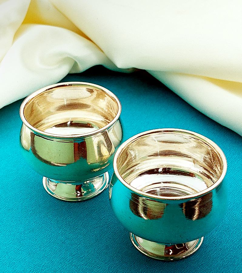 Elegant and Classic Silver Kumkum Bowls