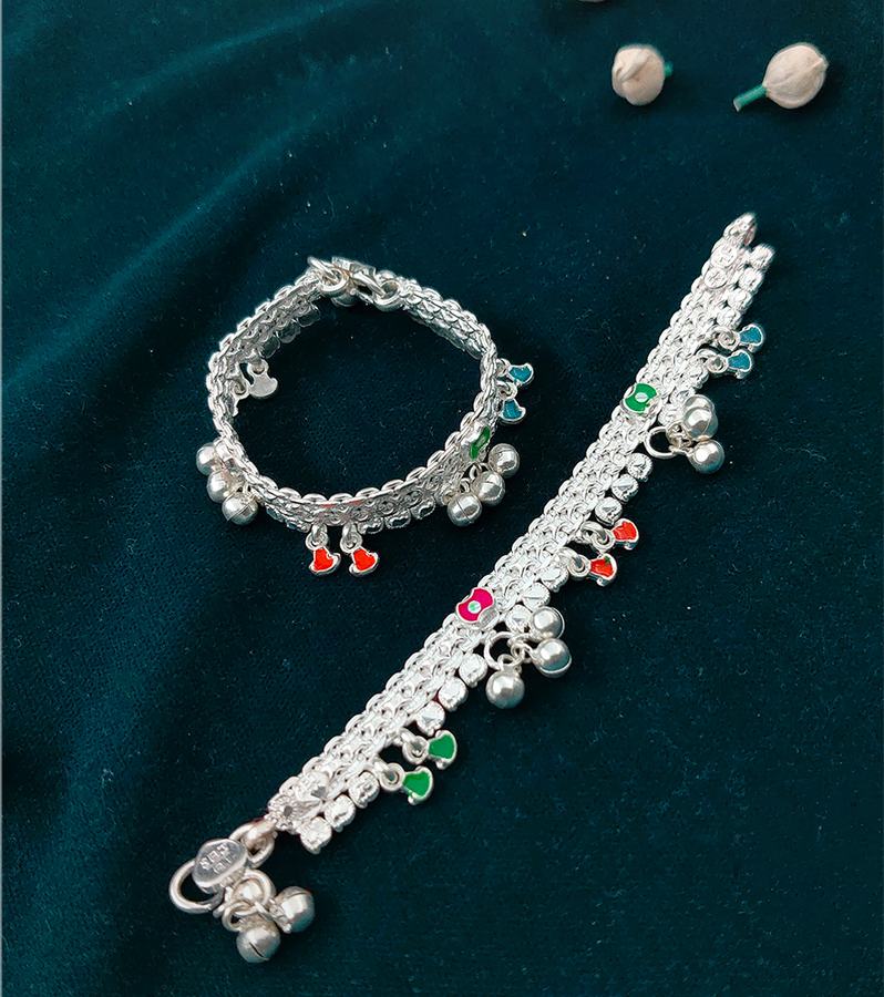 Gorgeous Silver Baby Payals for Their Precious Feet